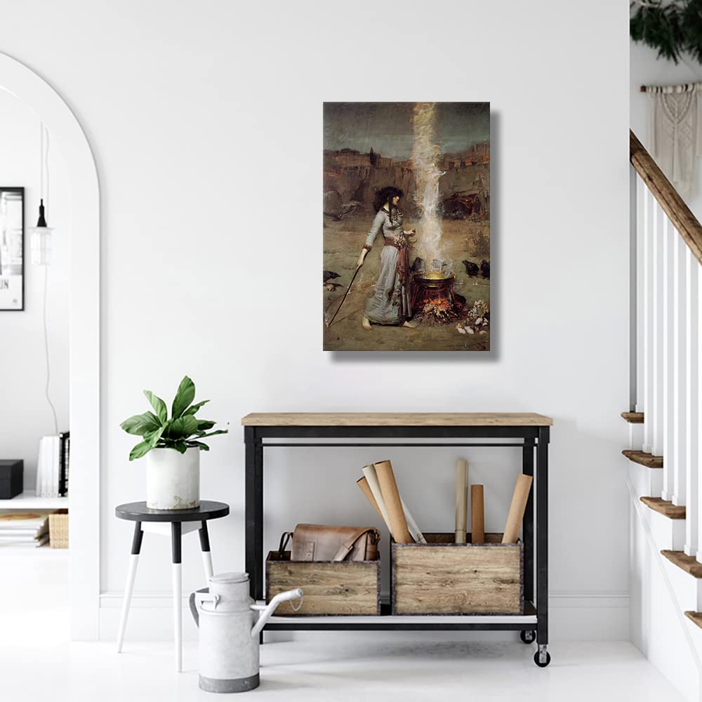 Amazon.com: Vintage Witch Magic Circle Poster Decorations For Wall